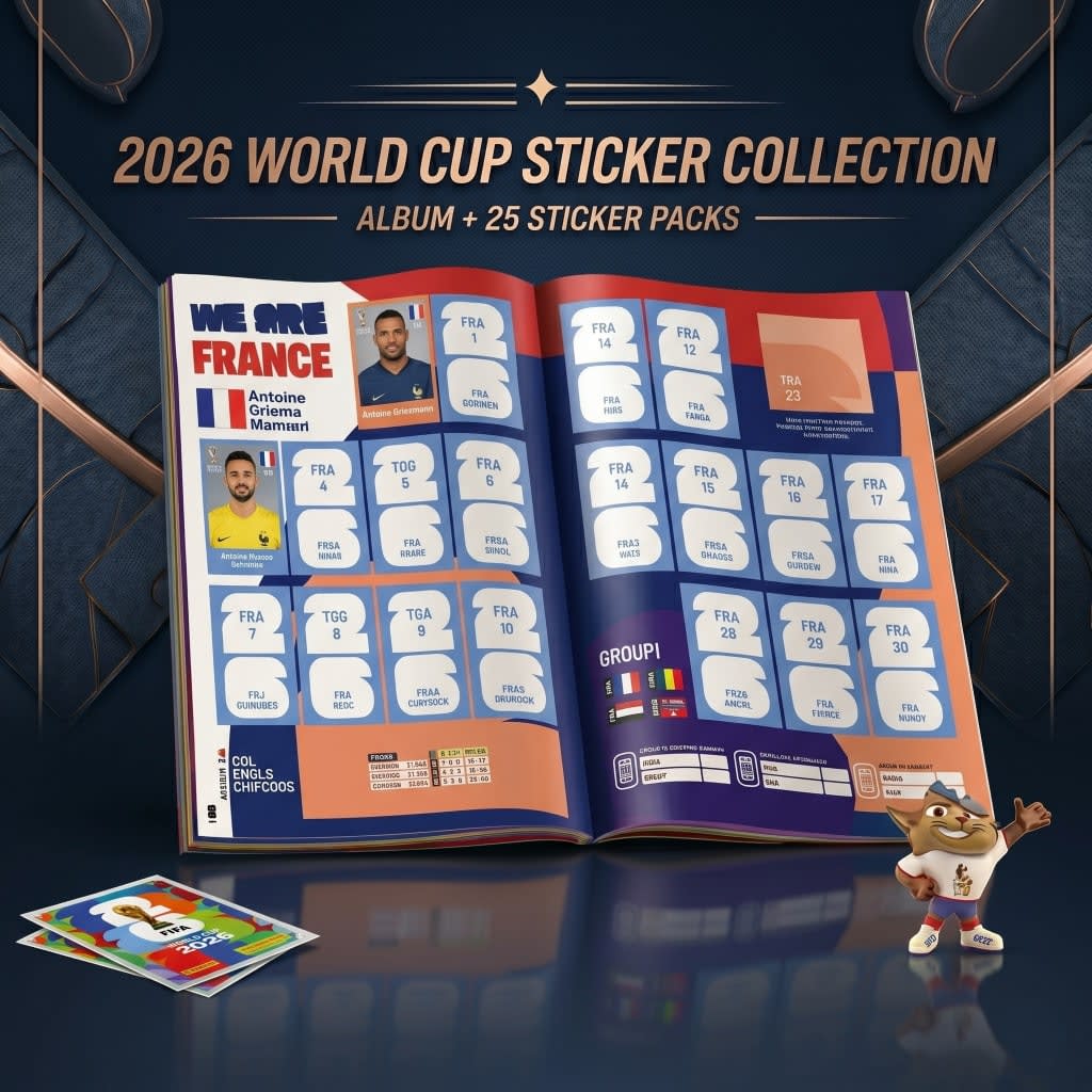 World Cup 2026™ + 25 Pack Sticker Collection